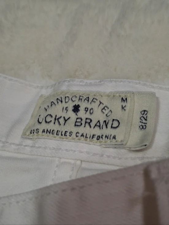 Lucky Brand Sienna Cigarette Cropped Denim White Jeans Women Size 29 - Picture 11 of 16